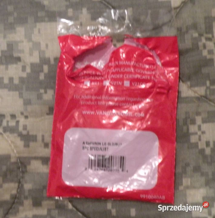 Naszywki Specialist komplet VANGUARD Wrocław sprzedam