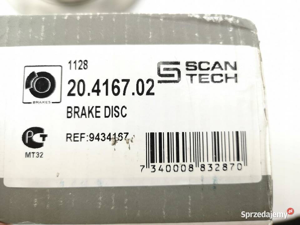 TARCZA HAMULCOWA TYŁ SCANTECH VOLVO S60 S70 S80