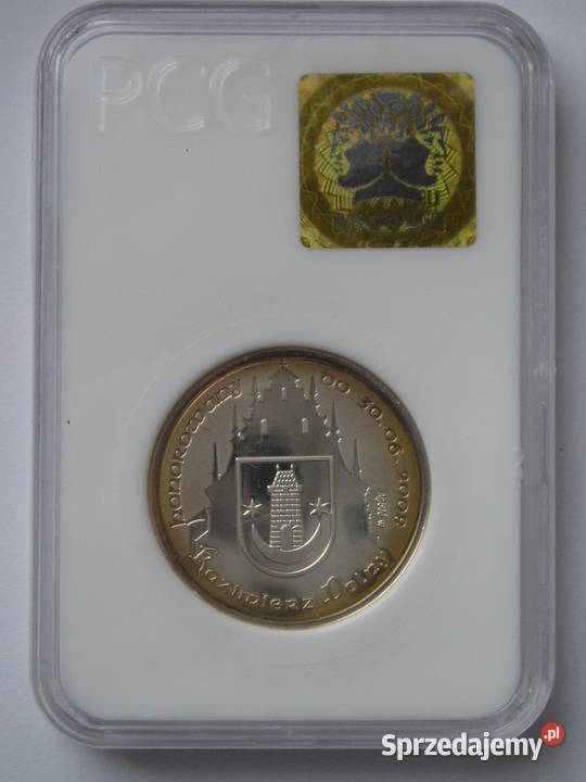 POLSKA 40 KAZIMIERZY 2008 SREBRO PR70 STAN Łódź