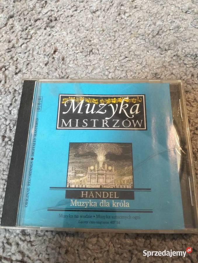 Muzyka mistrzów Hndel płyta DVD z muzyką 1 płyta Kultura i Rozrywka Nagradowice
