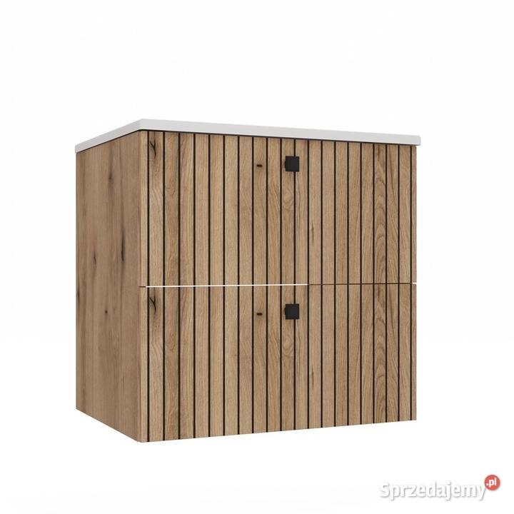 Szafka pod umywalkę TIGO 60 2S Dąb Evoke Łazienkowe