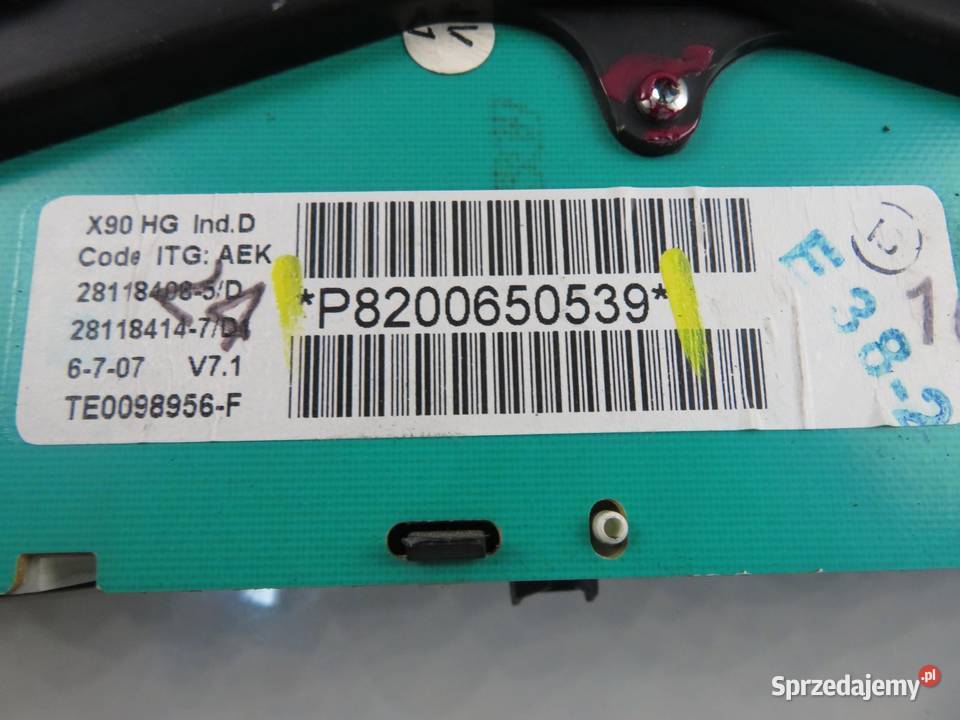 LICZNIK DACIA LOGAN MCV 14 P8200650539 osobowe Liczniki i zegary