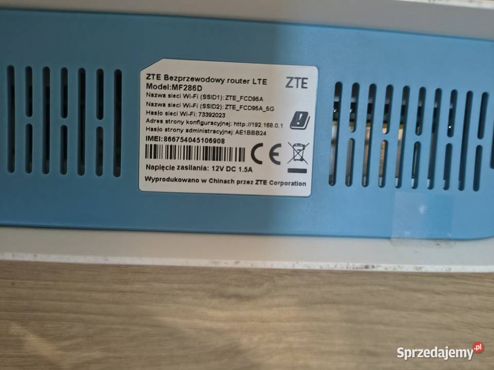 Router ZTE sprzedam