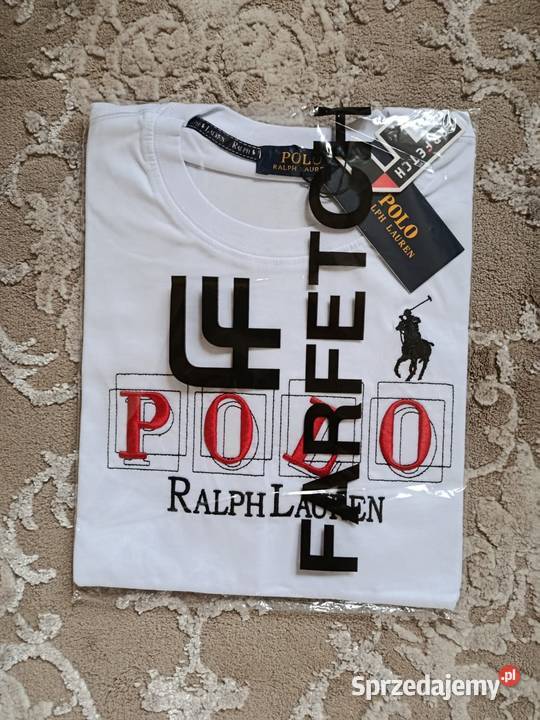 Tshirt bawełniany Polo Ralph Lauren biały L podlaskie Białystok
