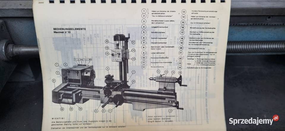 Tokarka Emco Maximat V10P tokarkofrezarka Bielawa