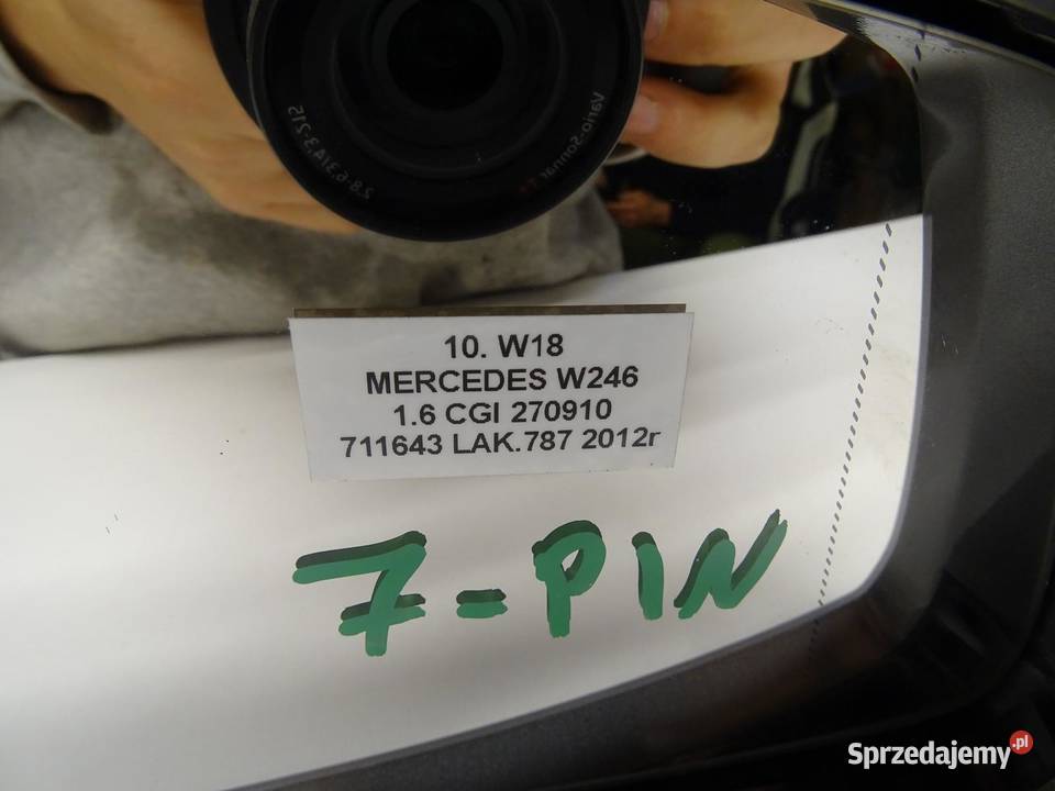 LUSTERKO PRAWE PRAWY PRZÓD PRZEDNIE MERCEDES