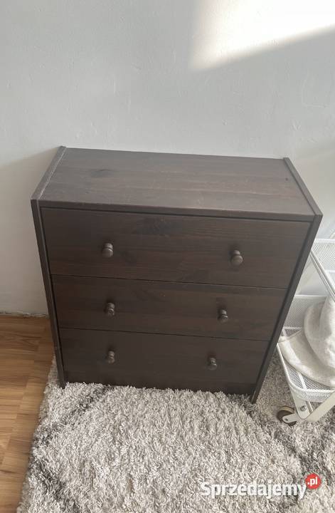 Ikea Drewniana komoda z 3 szufladami odbiór Warszawa sprzedam