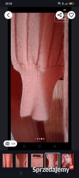 Długi ciepły sweter Kowalec