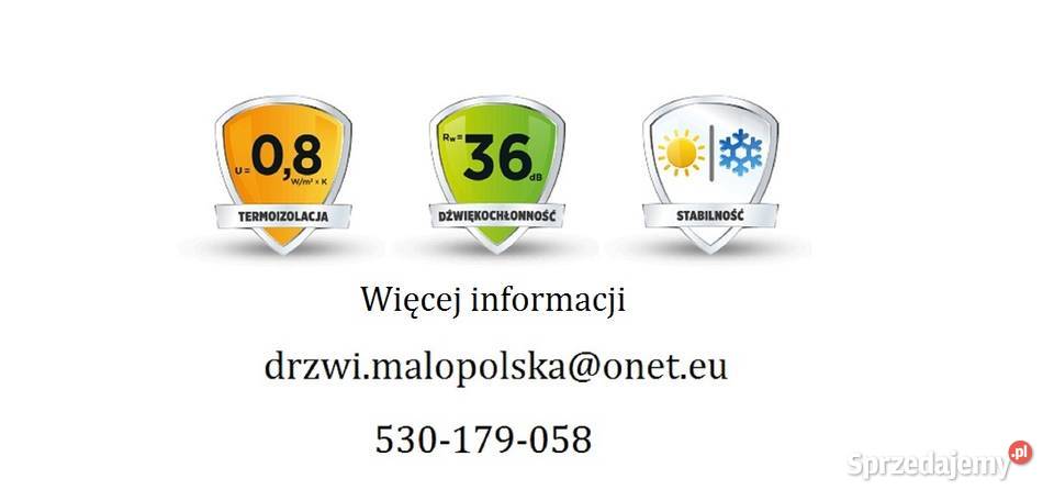 Drzwi Aluminiowe Na wymiar Ocieplane Nowy Sącz