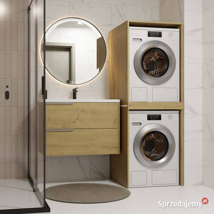 Szafka łazienkowa na pralkę i suszarkę POLA TWIN 180cm