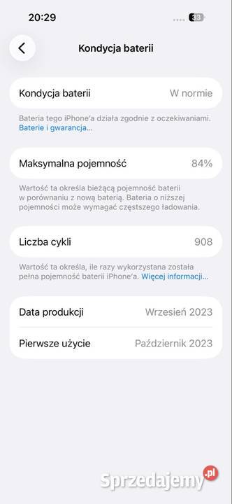 Iphone 15 Pro Brudzeń Duży sprzedam