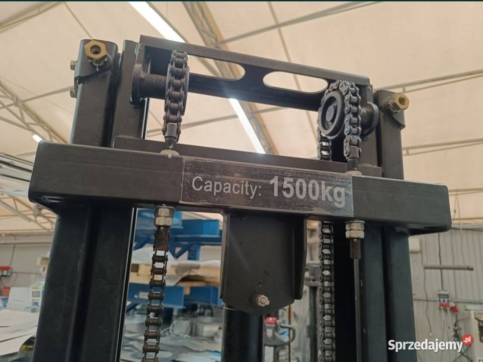 Wózek paletowy elektryczny 15 t wysokość Głazica