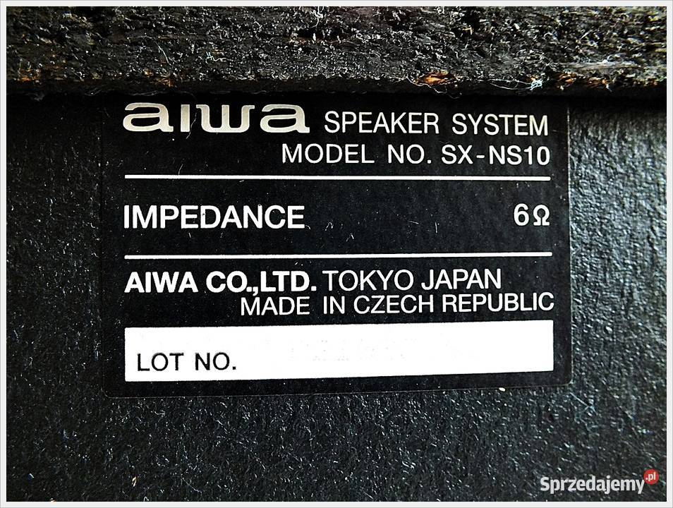 Kolumny AIWA SXNS10 Piękne dynamiczne i czyste Żary sprzedam