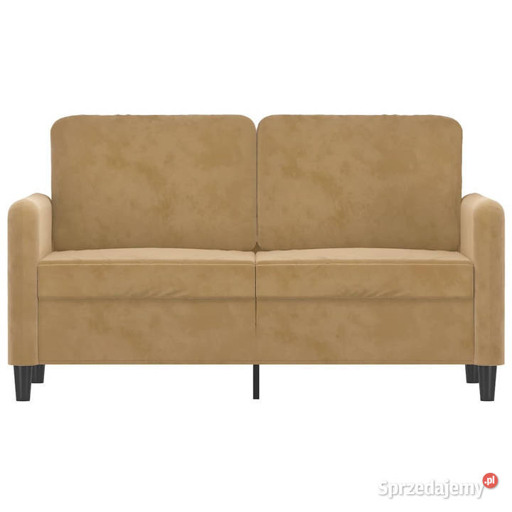 Sofa 2osobowa brązowy 120 tapicerowana aksamitem Warszawa