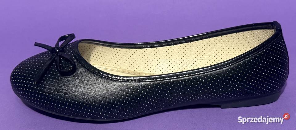 Czarne baleriny z kokardą rozmiar 36 AK10 inna Żyrardów