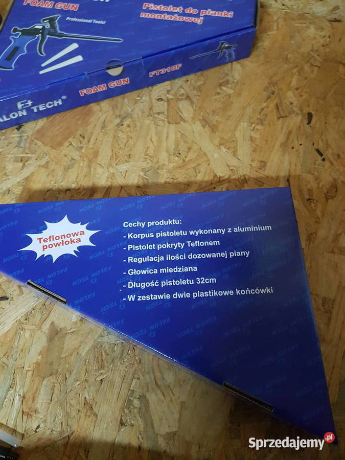PISTOLET DO PIANKI PIANY MONTAŻOWEJ TEFLON ALU wielkopolskie Głogowa