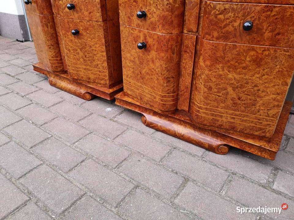 Stoliki Szafki Nocne Art Deco Politura Orzech Swarzędz sprzedam