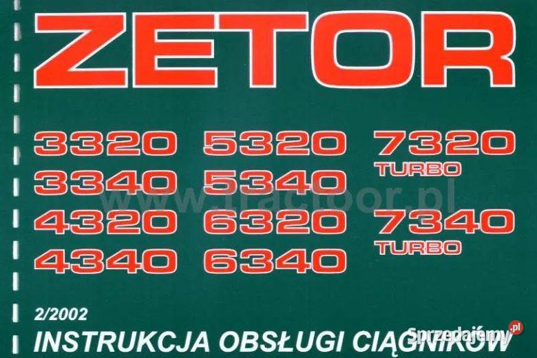 Zetor 3320 3340 4320 4340 5320 instrukcja motoryzacja, transport Kielce