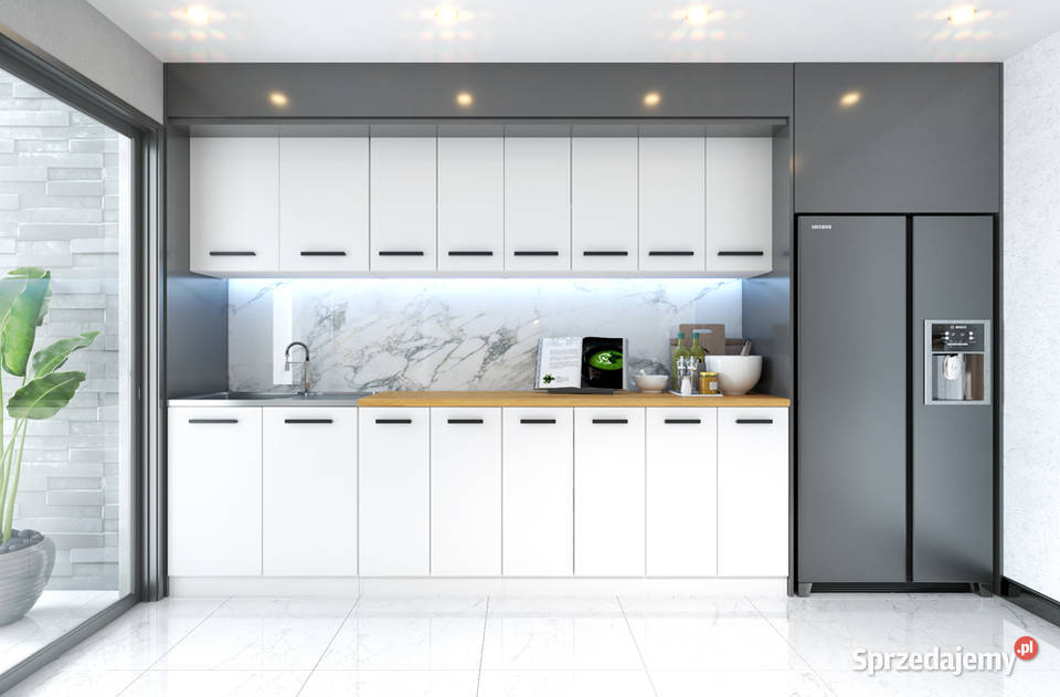 Kuchnia Nowoczesna Z Blatem Duża Vero 26m Biała Elbląg