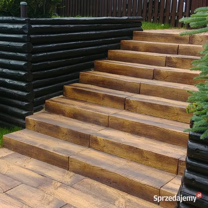 Stara Duża Decha 35 Drewniana Płyta Imitacja Schody zewnętrzne Gdów
