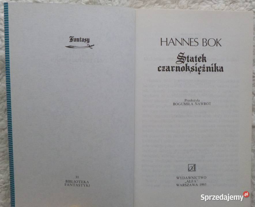 Statek czarnoksiężnika Hannes Bok