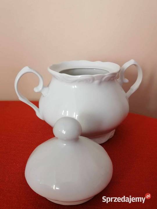 Cukiernica Porcelanowa Biała PRL Wałbrzych