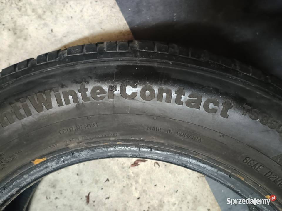 Trzy opony zimowe Continental TS 850 19565 R15 195 Samochodowe Chełm
