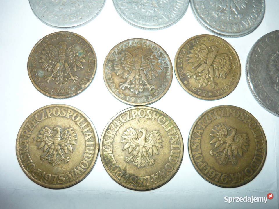 13 bez znaku mennicy PRL Stare monety 20 10 5 1