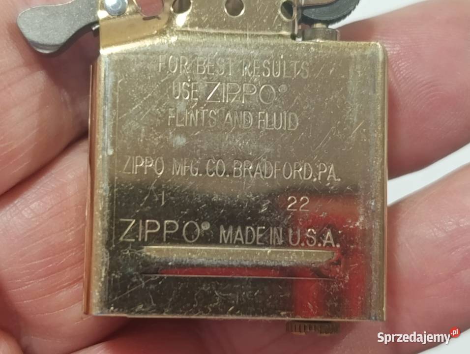 Zapalniczka srebro antyk vintage Zippo wielkopolskie