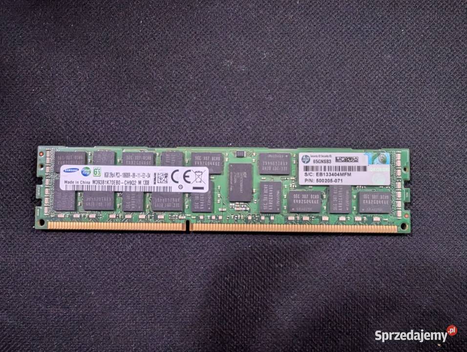 RAM ddr3 128gb 16x8GB 1333MHz ecc serwer RDIMM lubelskie Frampol