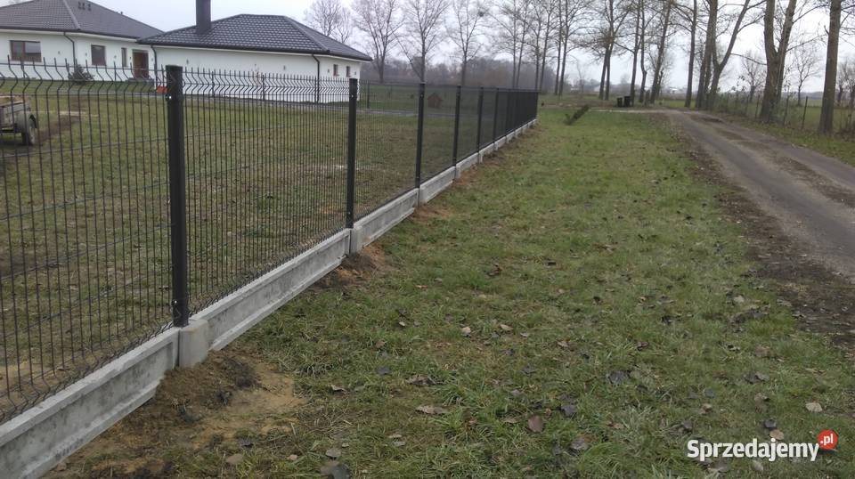 Ogrodzenia panelowe 123 fi4 podmurówka 25 Mont Ciechanów
