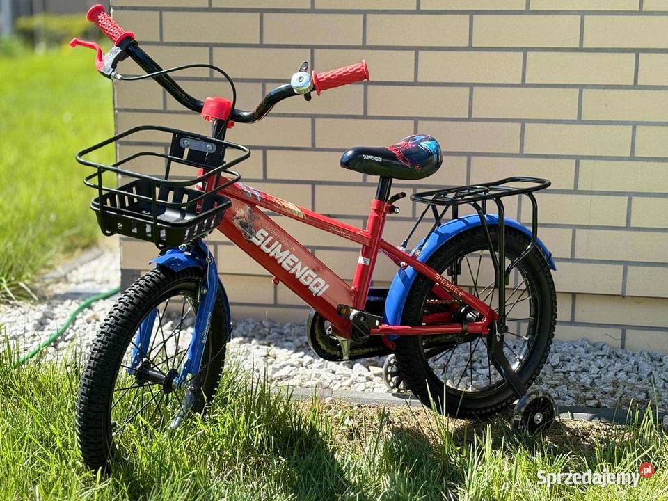 Rowerek 16 sumenqui srebrny czerwony turkusowy zachodniopomorskie Szczecin