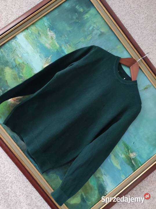 bawełniana bluza sweter butelkowa zieleń casual Kielce