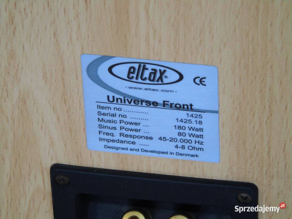 Duńskie kolumny audio Eltax 2 x 180 wat DOSTAWA Jasło sprzedam