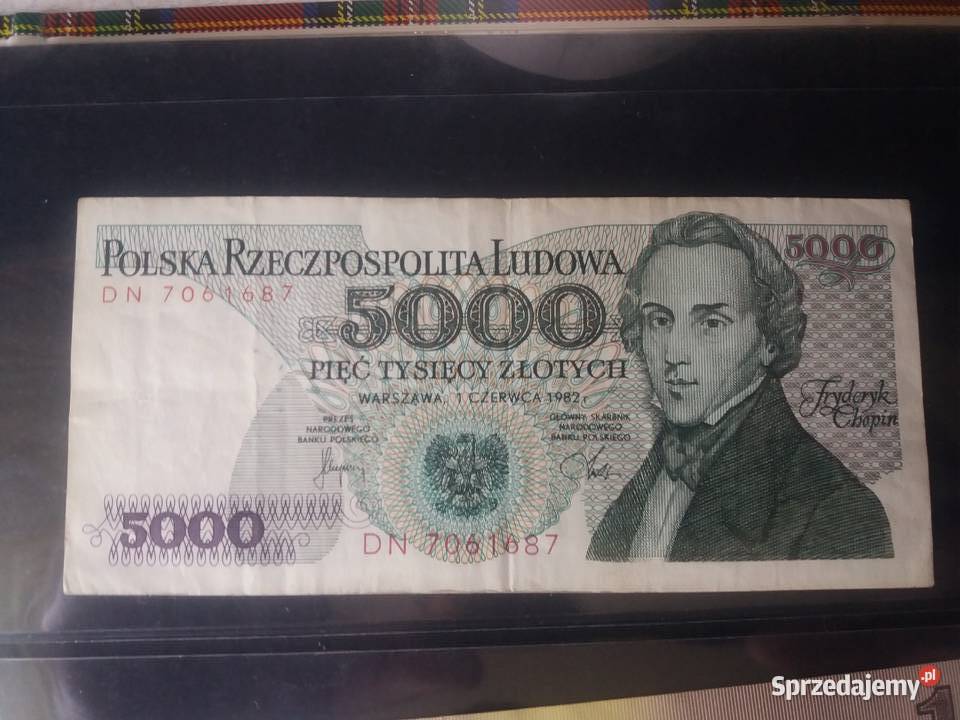 Banknot 100 500 2000 5000 śląskie Będzin