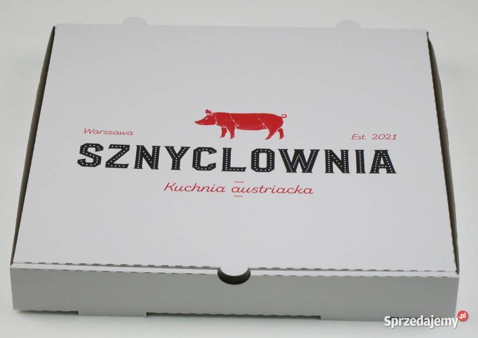 Czerwone kartony boxy pudełka na pizzę