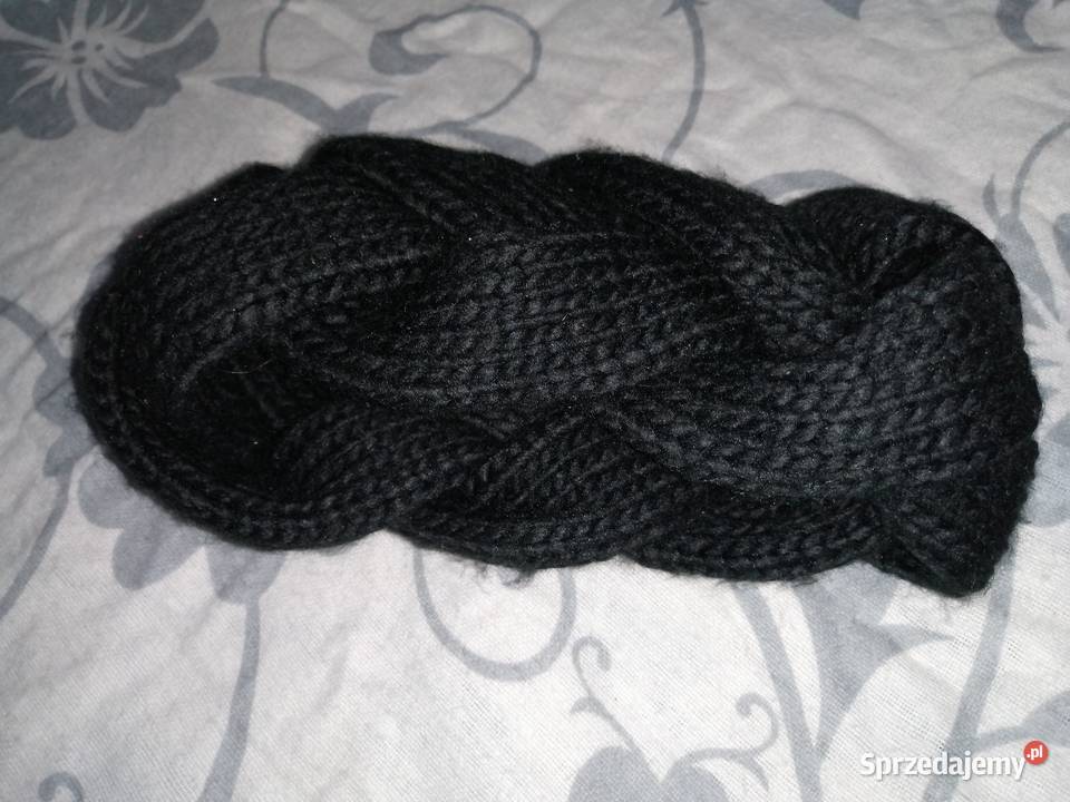 HM ciepła Gruba Czrana Warkoczowa Pleciona Leszno