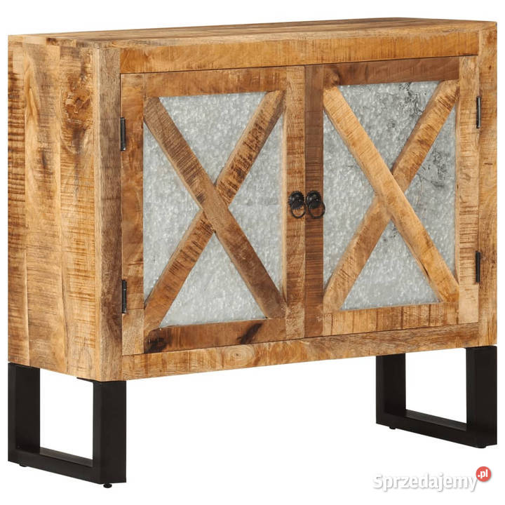 Szafka 80x30x71 lite surowe drewno mango i metal sprzedam