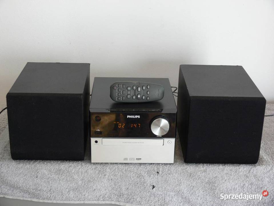 Wieża Philips MCM 2320 pil CD USB mp3 kolumny