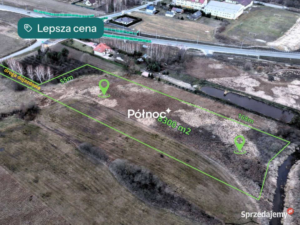 Działka budowlana z pozwoleniem na staw rzece Sprzedaż sprzedam