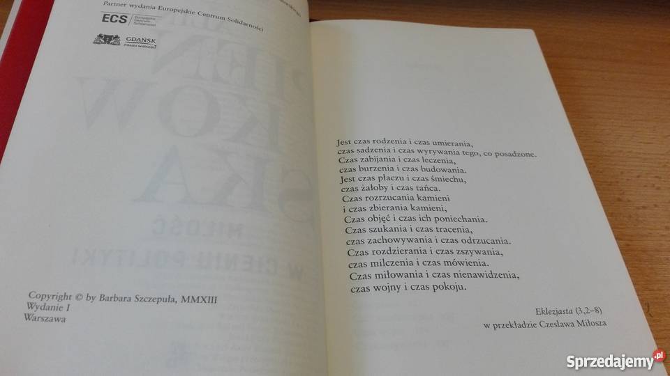 Alina Pienkowska miłość w cieniu polityki Rok wydania 2013 Gdańsk