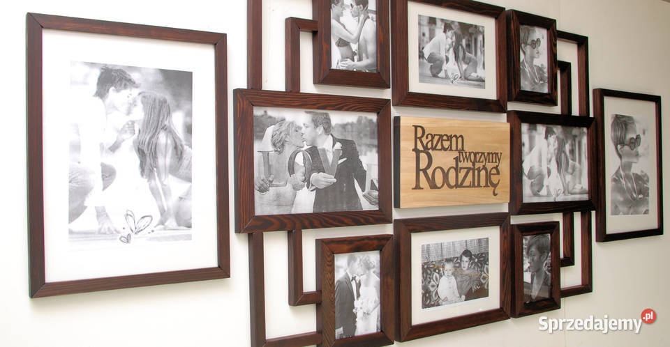 Galeria Multirama z drewna Ramka na zdjęcia Foto