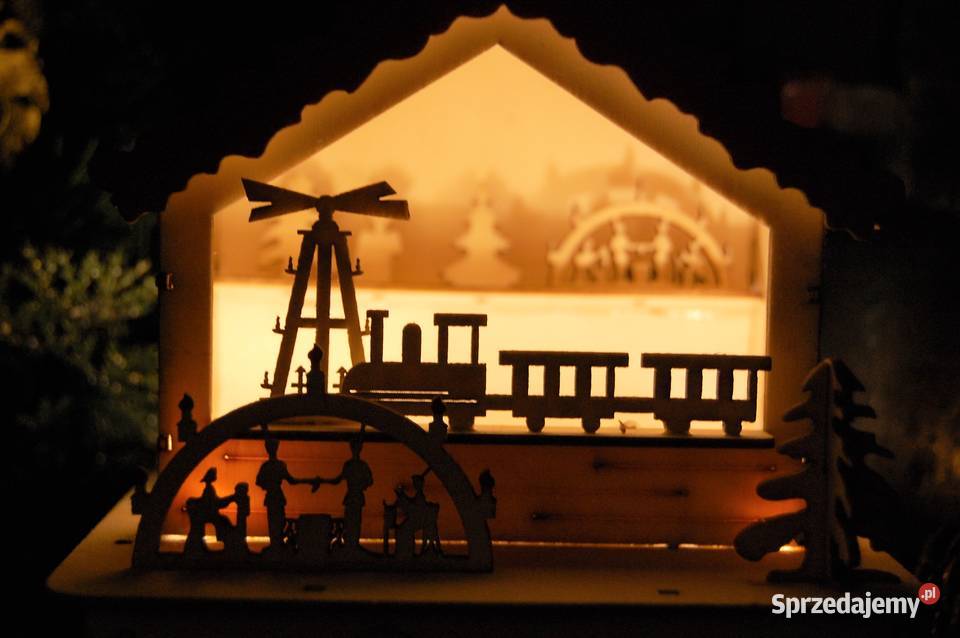 Domek drewniany podświetlany LED Vershold Lublin