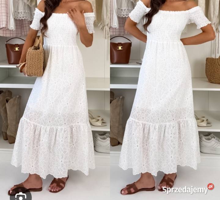 Sukienka boho hiszpanka sm Inny wzór Moda i Styl Pniewy