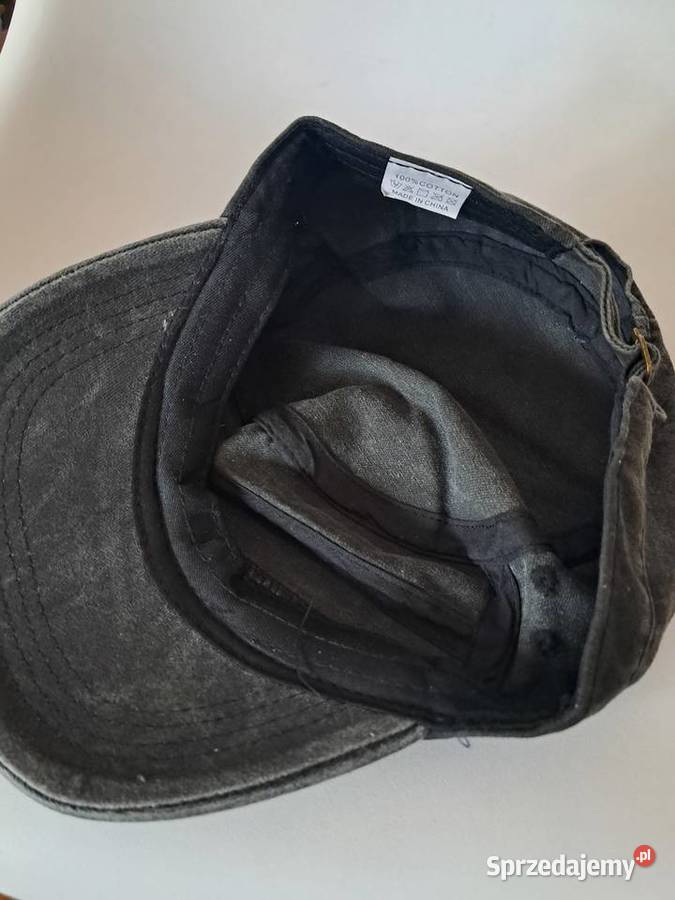 nowa szara bawełniana czapka z regulacją Nakrycia głowy świętokrzyskie sprzedam