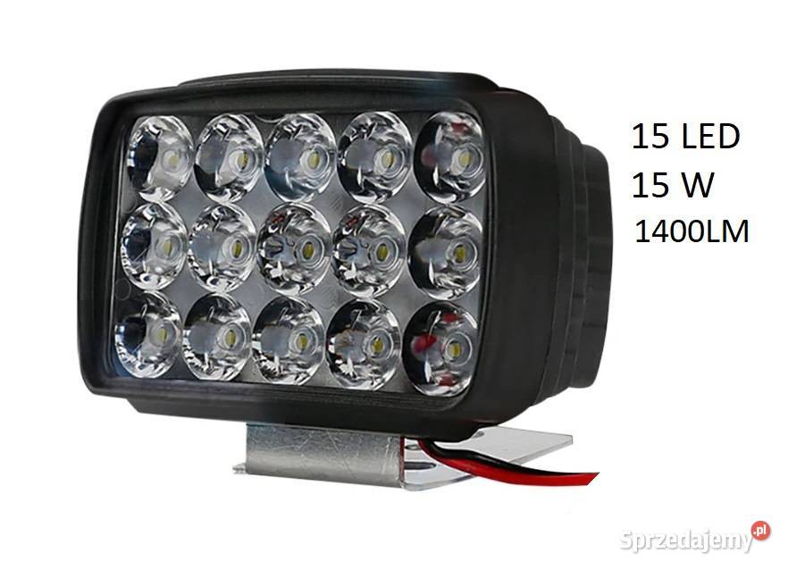 Reflektor Halogen Doświetlacz Samochodowy 15LED Sieradz