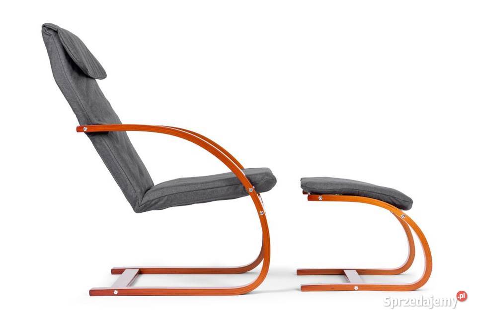 Fotel fiński bujany z podnóżkiem leżanka do Fotele