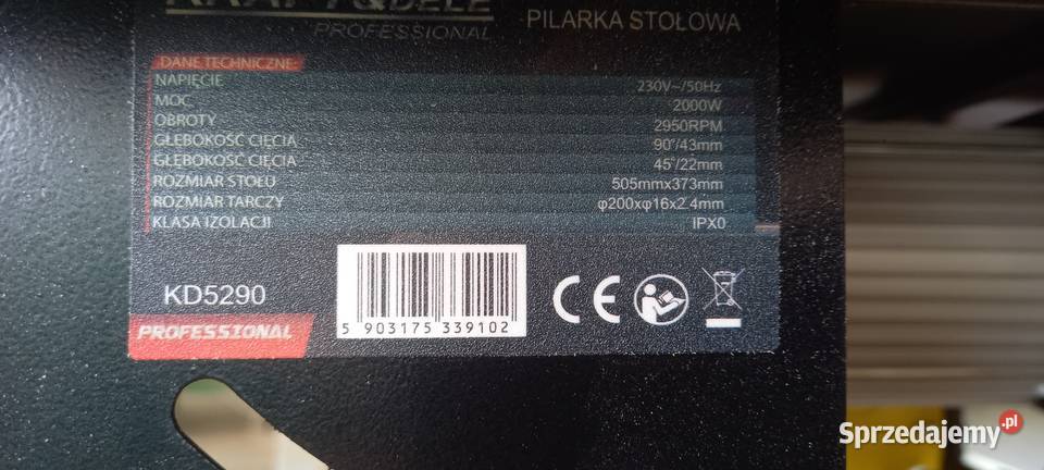 piła stołowa 2000wstojak Błotnica Strzelecka