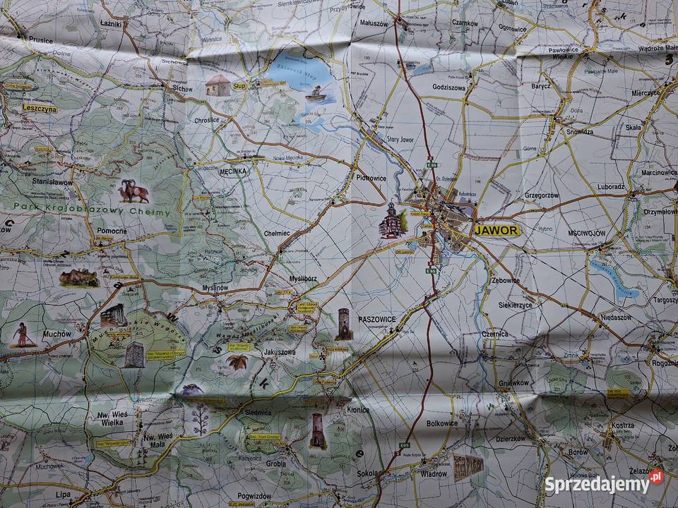 Góry i Pogórze Kaczawskie mapa turystyczna 150 Kraków
