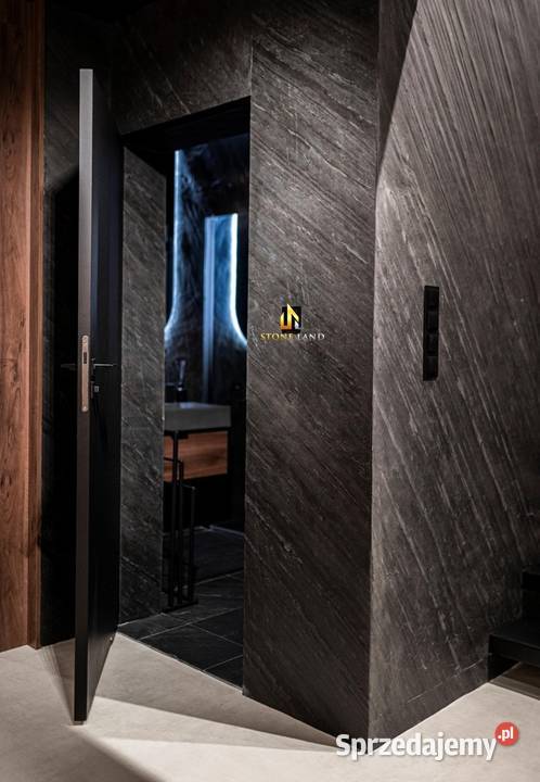 Ocean Black grafitowa tapeta z kamienia na